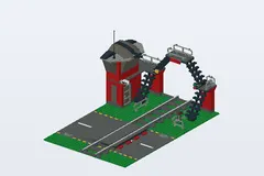 Mid-build preview of Train Level Crossing
