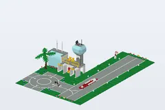 Mid-build preview of City Airport -City Logo Box