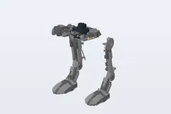 Mid-build preview of Imperial AT-ST - UCS