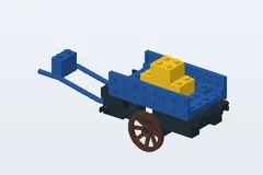 Mid-build preview of Hay Cart with Smugglers