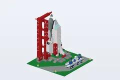 Mid-build preview of Space Shuttle