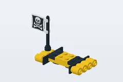 Mid-build preview of Shipwrecked Pirate