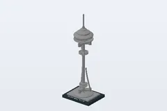 Mid-build preview of Seattle Space Needle
