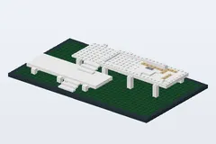 Mid-build preview of Farnsworth House