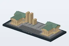 Mid-build preview of Brandenburg Gate