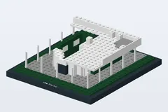 Mid-build preview of Villa Savoye