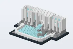 Mid-build preview of The Trevi Fountain