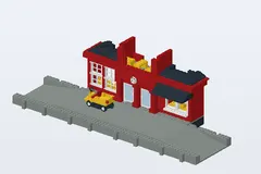 Mid-build preview of Train Station