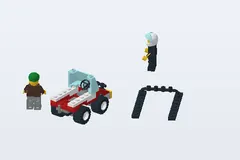 Mid-build preview of Rescue Helicopter and Jeep