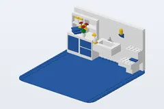 Mid-build preview of Bathroom