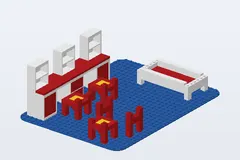 Mid-build preview of Complete Children's Room Set