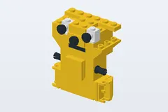 Mid-build preview of LEGO Pudsey Bear