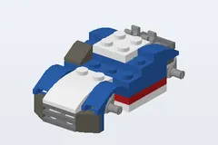 Mid-build preview of Blue Racer