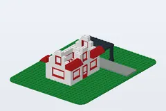 Mid-build preview of House with Car