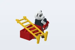 Mid-build preview of Perry Panda & Chester Chimp