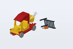 Mid-build preview of Gertrude Goat's Painter's Truck