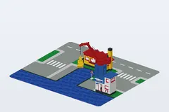 Mid-build preview of Harbour Scene