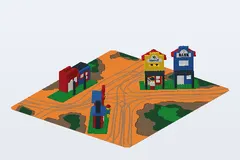 Mid-build preview of Wild West Scene