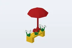 Mid-build preview of Flower Stand