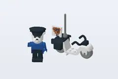 Mid-build preview of Police Motorcycle