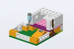 Mid-build preview of Andrea's Bunny House
