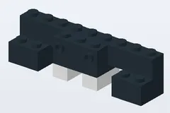Mid-build preview of Halloween Bat