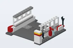 Mid-build preview of Shell Station