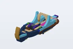 Mid-build preview of Naida's Epic Adventure Ship