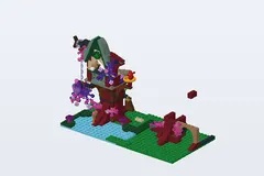 Mid-build preview of The Elves’ Treetop Hideaway