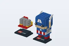 Mid-build preview of Iron Man & Cpt. America