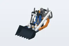 Mid-build preview of Compact Tracked Loader