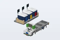 Mid-build preview of Recycling Truck