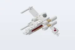 Mid-build preview of X-wing Fighter & TIE Advanced - Mini