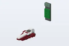 Mid-build preview of Jedi Starfighter & Slave I - Mini