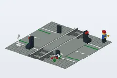 Mid-build preview of Manual Level Crossing