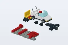 Mid-build preview of Car Transport Wagon with Car