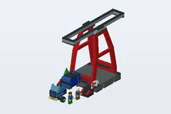 Mid-build preview of Freight Loading Station