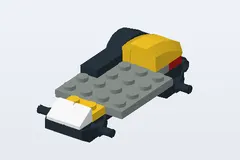 Mid-build preview of Yellow and Black Racer