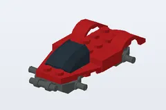 Mid-build preview of Black and Red Racer