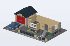 Mid-build preview of Model Town House
