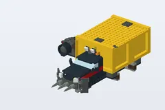 Mid-build preview of Space Truck Getaway [Container Heist]