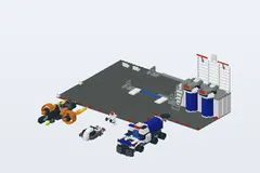 Mid-build preview of Space Police Central