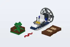 Mid-build preview of Swamp Police Starter Set