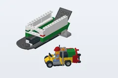 Mid-build preview of Airport Cargo Plane