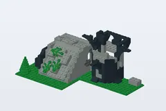 Mid-build preview of Camouflaged Outpost