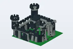 Mid-build preview of Black Monarch's Castle