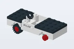 Mid-build preview of Police Car