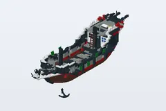 Mid-build preview of Skull's Eye Schooner