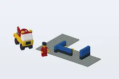Mid-build preview of Auto Service Station