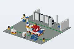 Mid-build preview of Shell Service Station